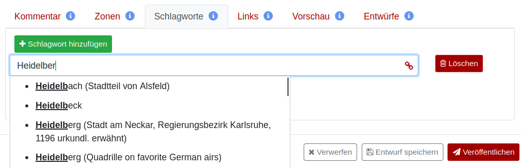Figure 17: Tag-Editor